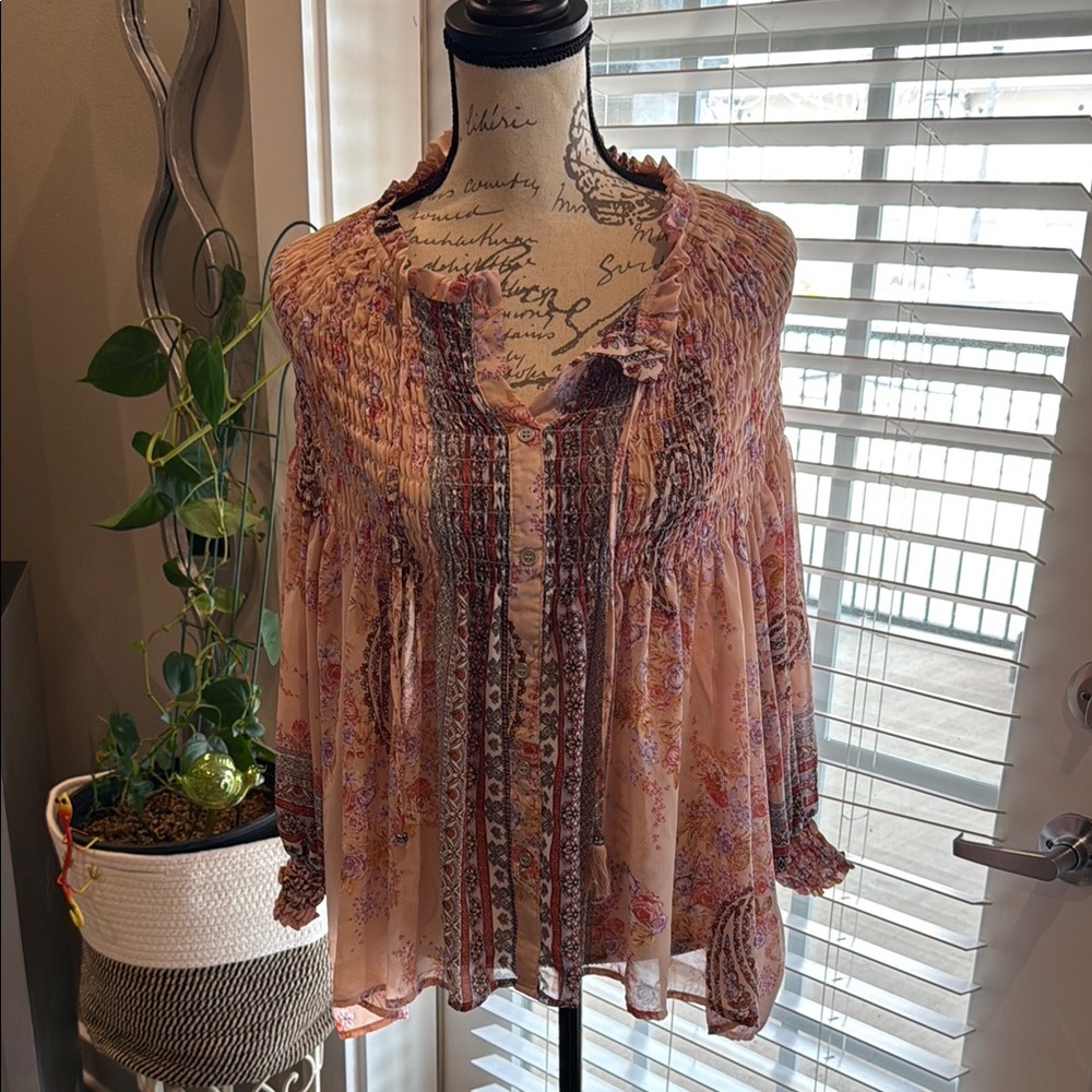 Floral Pink Blouse